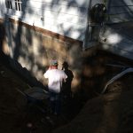 Assessing foundation repair.